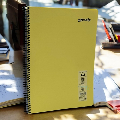 Mynote Flex Pp Kapak Pastel Defter A4 120 Yaprak Çizgili