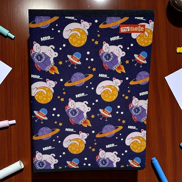 Mynote Muzypp Uzay Pp Kapak 60 Yaprak Defter A4 Çizgili