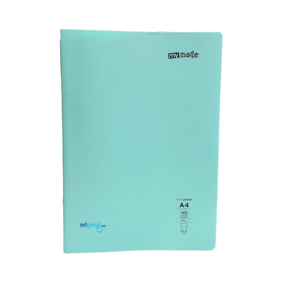 Mynote Text Pastel Defter A4 40 Yaprak Çizgili