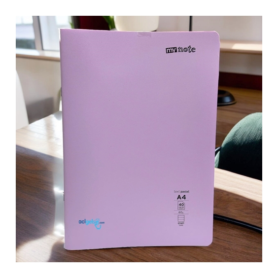 Mynote Text Pastel Defter A4 40 Yaprak Çizgili