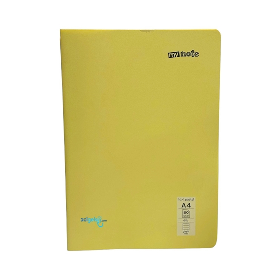Mynote Text Pastel Defter A4 80 Yaprak Çizgili