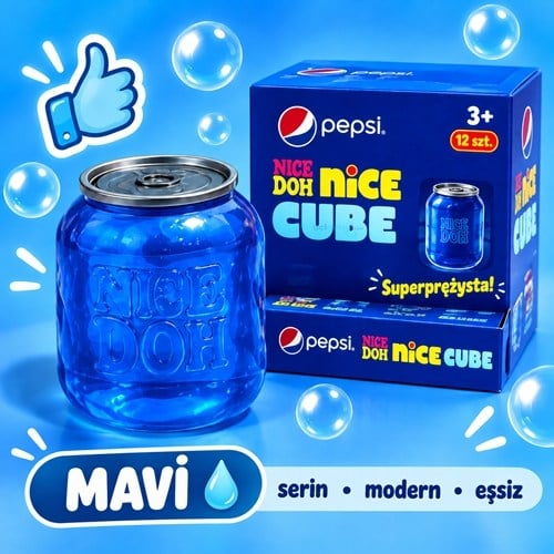 Needoh Jelly Squishy Pepsi Kutu Nice Cube