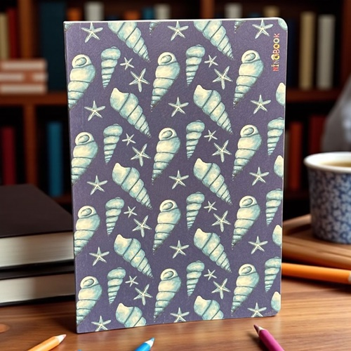 Ninobook Big Tower Shells Çizgisiz Defter