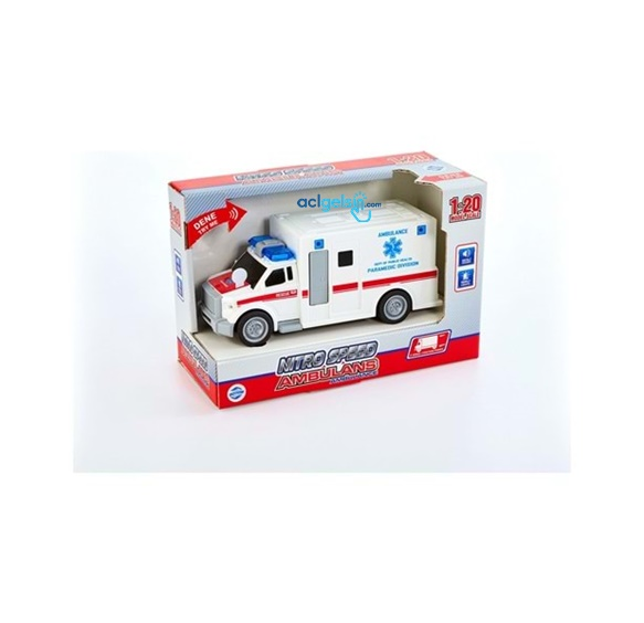 Nitro Speed Işıklı Sesli Çek Bırak Ambulans