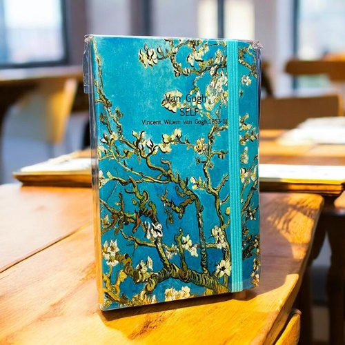 Not Defteri Lastikli A6 Bloknot Van Gogh 80 Yaprak Çizgili