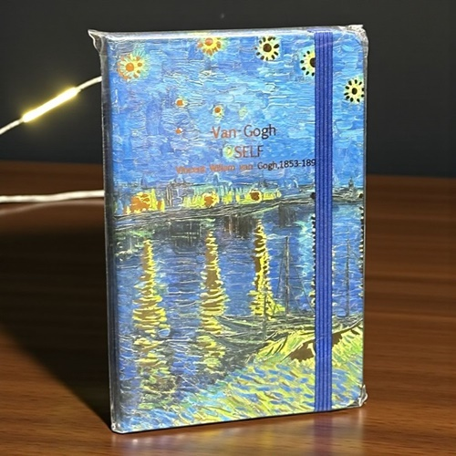 Not Defteri Lastikli A6 Bloknot Vangogh 80 Yaprak Çizgili