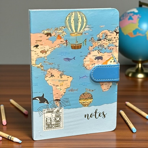 Not Defteri Lastikli A6 Bloknot World 80 Yaprak Çizgili