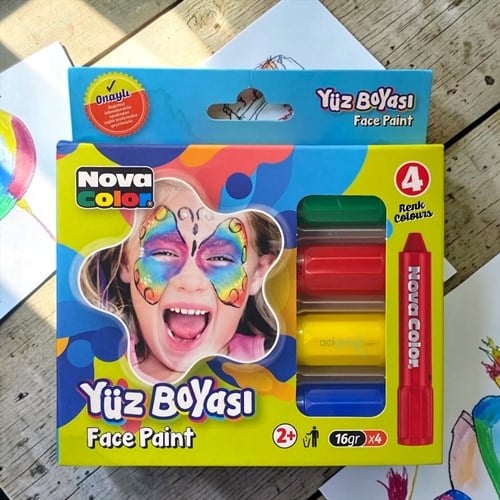 Nova Color Yüz Boyası 4lü Set