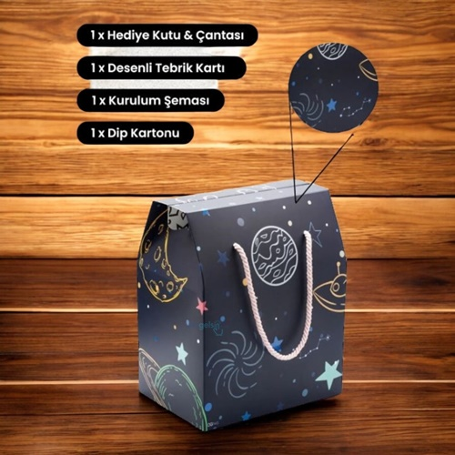 Ogtwo Elite Premium Konsept Tasarım Hediyelik Kutu Çanta Joyfull Space Bag