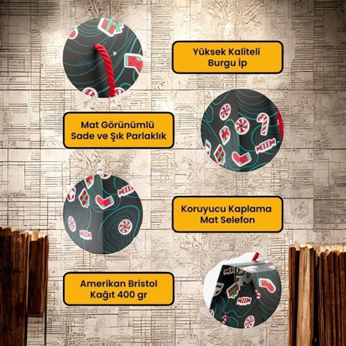 Ogtwo Elite Premium Konsept Tasarım Hediyelik Kutu Çanta Candy Cream Bag