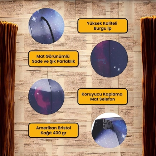 Ogtwo Elite Premium Konsept Tasarım Hediyelik Kutu Çanta Galaxy Black Bag