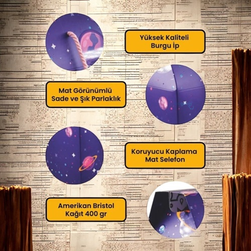 Ogtwo Elite Premium Konsept Tasarım Hediyelik Kutu Çanta Saturn Space Bag