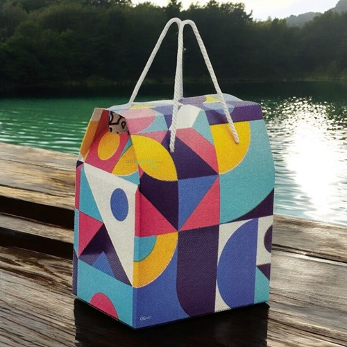 Ogtwo Elite Premium Konsept Tasarım Kraft Hediye Kutusu Gometric Bag