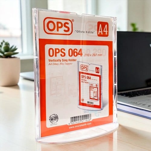 Ops A4 Dikey Afiş Taşıyıcı