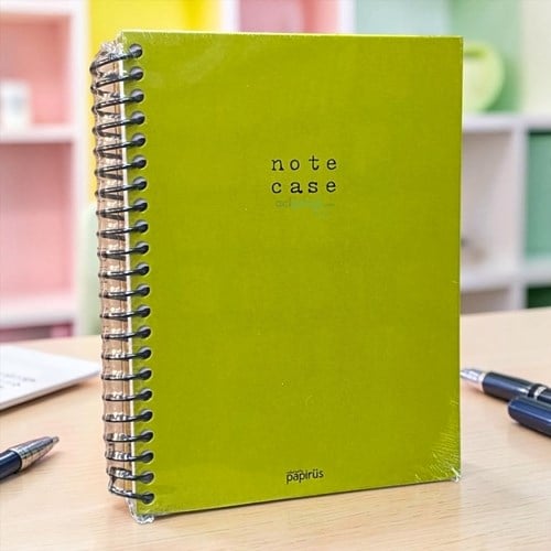 Papirus Note Case Spiralli Sert Kapak 120 Yaprak Çizgili 14x21 Cm