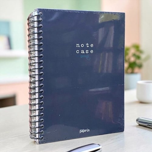 Papirus Note Case Spiralli Sert Kapak 120 Yaprak Çizgili 14x21 Cm