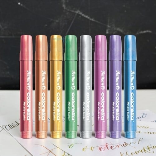 Pelikan Colorella Metalik Keçeli Kalem 8li