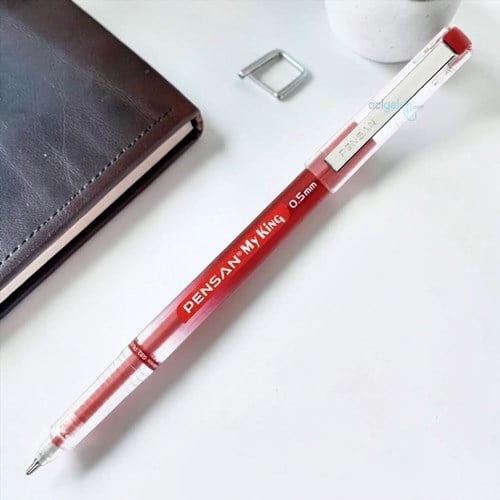 Pensan 6405 My-kıng Jel Metal Klips Kalem 0.5 Kırmızı