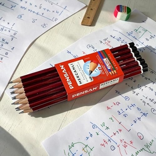 Pensan Mercanlı Kurşun Kalem 12 Li Paket
