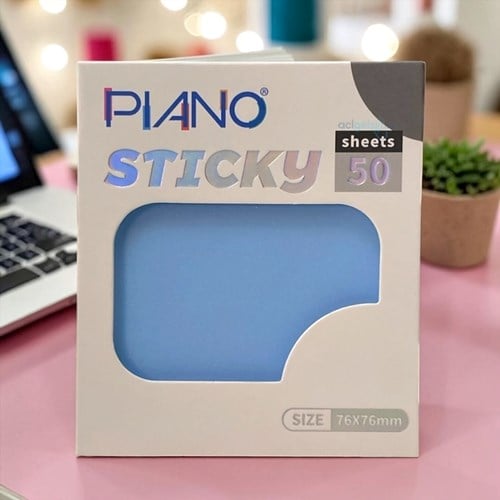 Piano Pastel Renkli Yapışkanlı Not Kağıdı 76x76 Mm 50 Yaprak