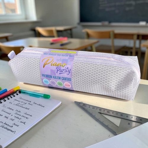 Piano Purity Mat Dokulu Eva Kalem Kutusu Kareli Seri