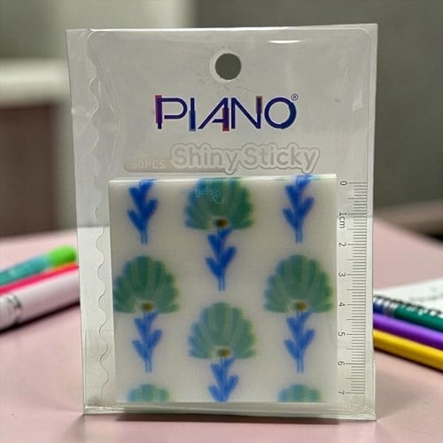 Piano Şeffaf Desenli Yapışkanlı Not Kağıdı 50 Yaprak