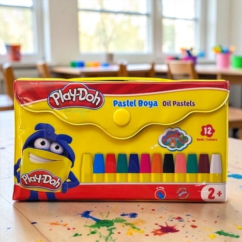 Play Doh Çantalı Pastel Boya 12 Renk