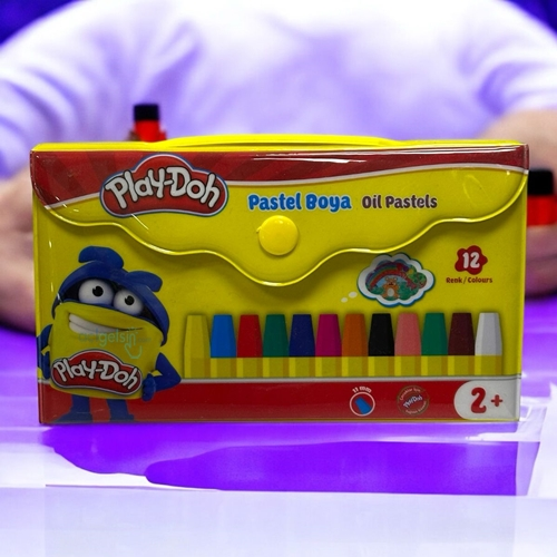 Play Doh Çantalı Pastel Boya 12 Renk