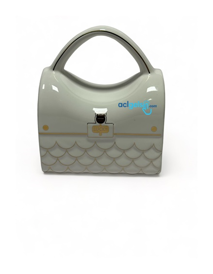 Porselen Kupa Bardak Kapaklı Kaşıklı Handbag