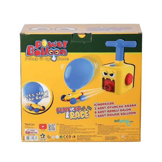 Power Pompalı Balon Şişiren Fırlatıcılı Araba