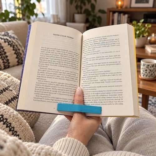 Pramid Ahşap Kitap Okuma Yüzüğü Medium