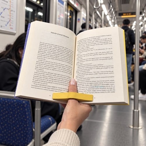 Pramid Ahşap Kitap Okuma Yüzüğü Medium