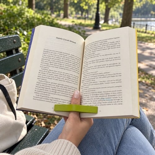 Pramid Ahşap Kitap Okuma Yüzüğü Small