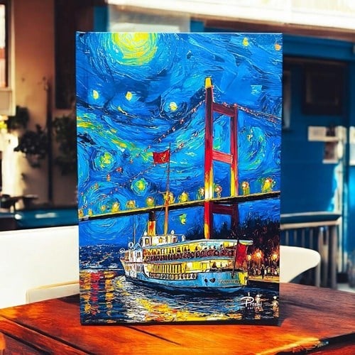 Prestij Defter Van Gogh İstanbul Serisi Çizgili Not Defteri