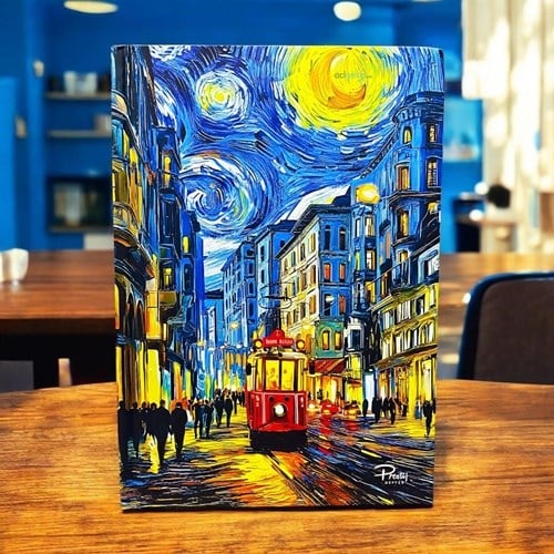 Prestij Defter Van Gogh İstanbul Serisi Çizgili Not Defteri