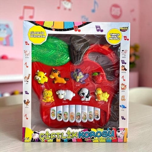 Prestij Kutulu Hayvanlı/meyveli Pilli Elmalı Piano