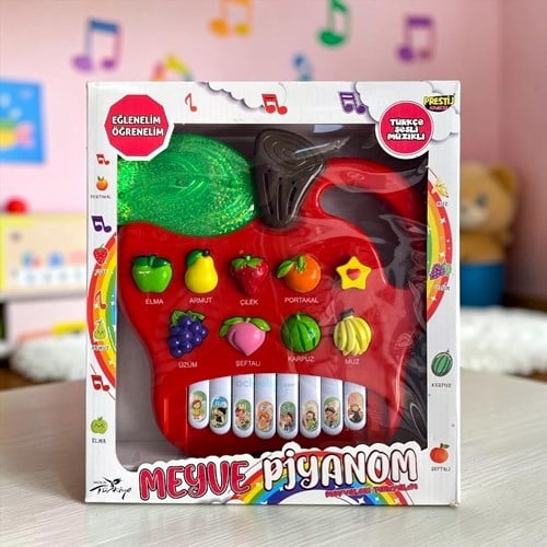 Prestij Kutulu Hayvanlı/meyveli Pilli Elmalı Piano