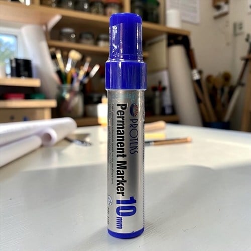 Protex Dev Marker Kalem 10 Mm Mavi