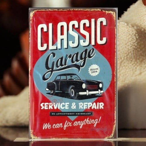 Retro Classic Garage Metal Kabartma Plaka