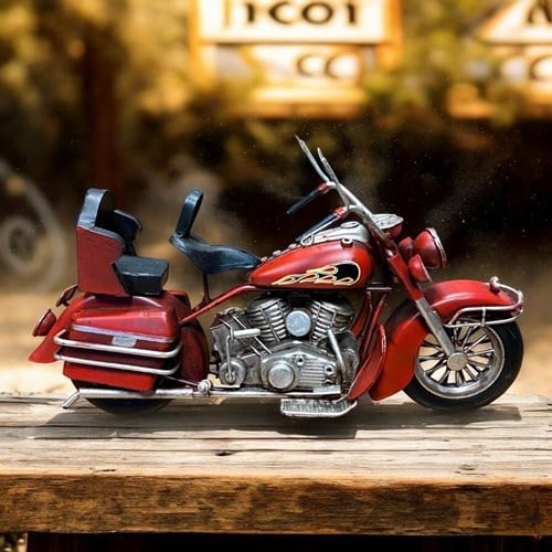 Retro Dekoratif Chopper Metal Motosiklet