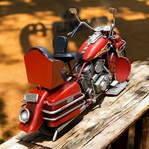Retro Dekoratif Chopper Metal Motosiklet