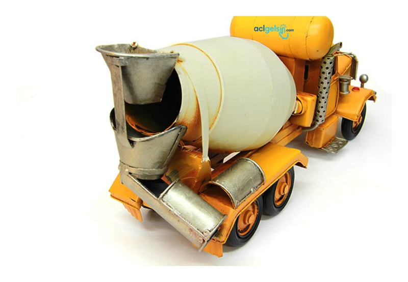 Retro Dekoratif Metal Beton Mikseri