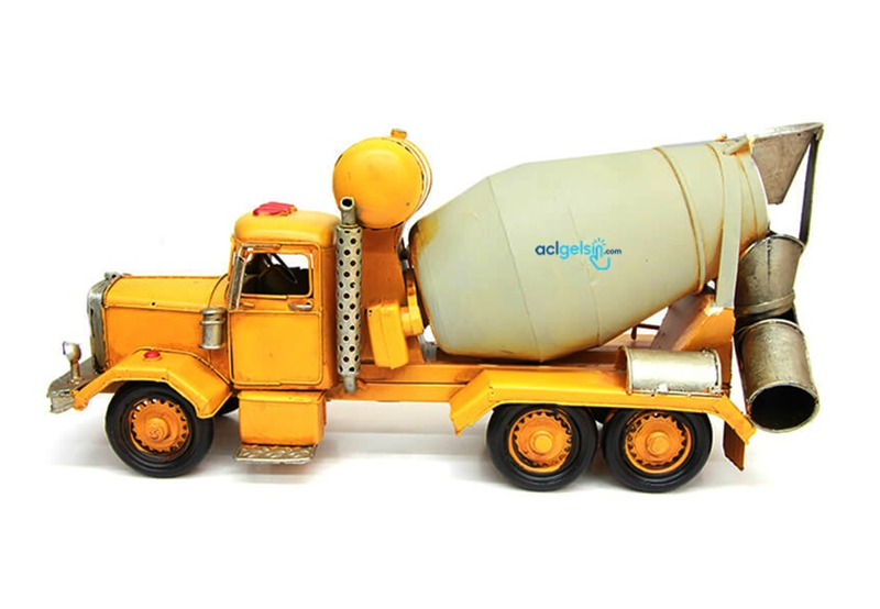Retro Dekoratif Metal Beton Mikseri