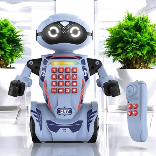 Robo Dr7 Türkçe Konuşan Sesli Ve Işıklı Uzaktan Kumandalı Robot