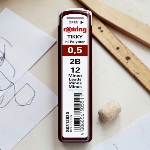 Rotring Hi-polymer Versatil Kalem Ucu
 Min 0.5 Mm 2b