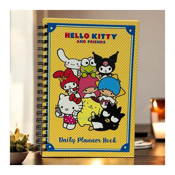 Sanrio Hello Kitty Spiralli Daily Planner Stickerli Konuşan Ajanda