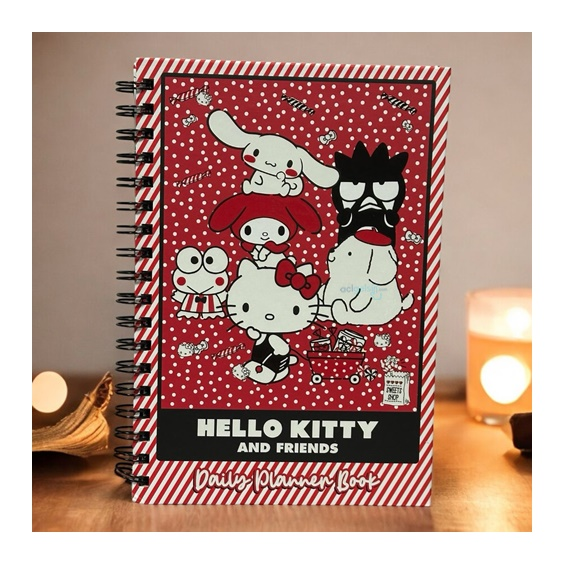 Sanrio Hello Kitty Spiralli Daily Planner Stickerli Konuşan Ajanda