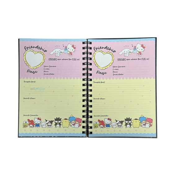 Sanrio Hello Kitty Spiralli Daily Planner Stickerli Konuşan Ajanda
