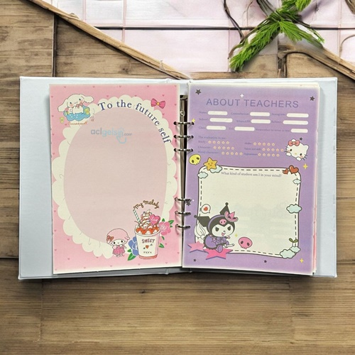 Sanrio Kuromi A4 Yumuşak Kapaklı Seperatörlü Dosya