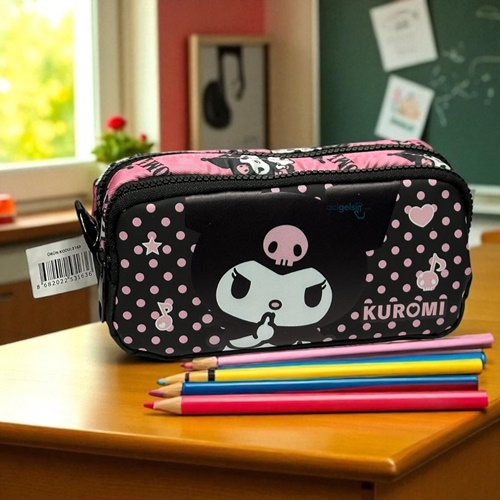Sanrio Kuromi Çift Gözlü Kalem Çantası